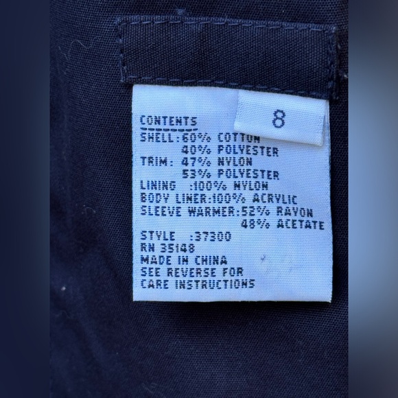 Misty harbor navy and green plain trench coat with removable liner size 8 - Picture 3 of 12